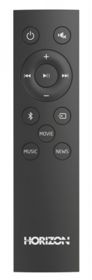 Soundbar Horizon HAV-S3600, Sistem 2.0, 100W RMS, Bluetooth 5.3, HDMI-ARC, Optic Digital, AUX 3.5mm, USB Playback, Gri Titanium